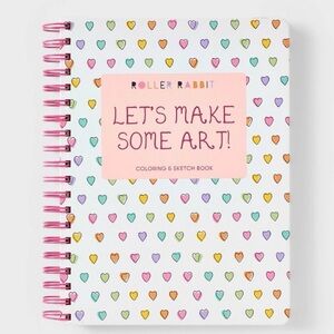 NEW 90 Page Disco Hearts Wave Coloring and Sketchbook Roller Rabbit x Target